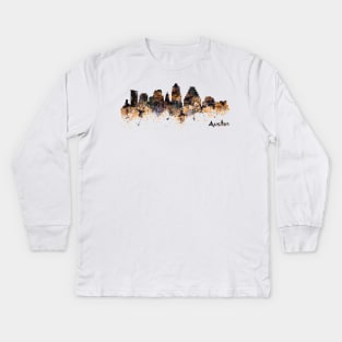 Austin Skyline Kids Long Sleeve T-Shirt